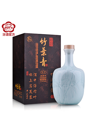 山西杏花村汾酒 55度竹叶青酒750ml 高度竹叶青酒