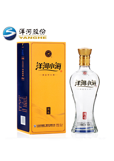 洋河小海酒 42度480ml 绵柔型 纯粮食白酒 