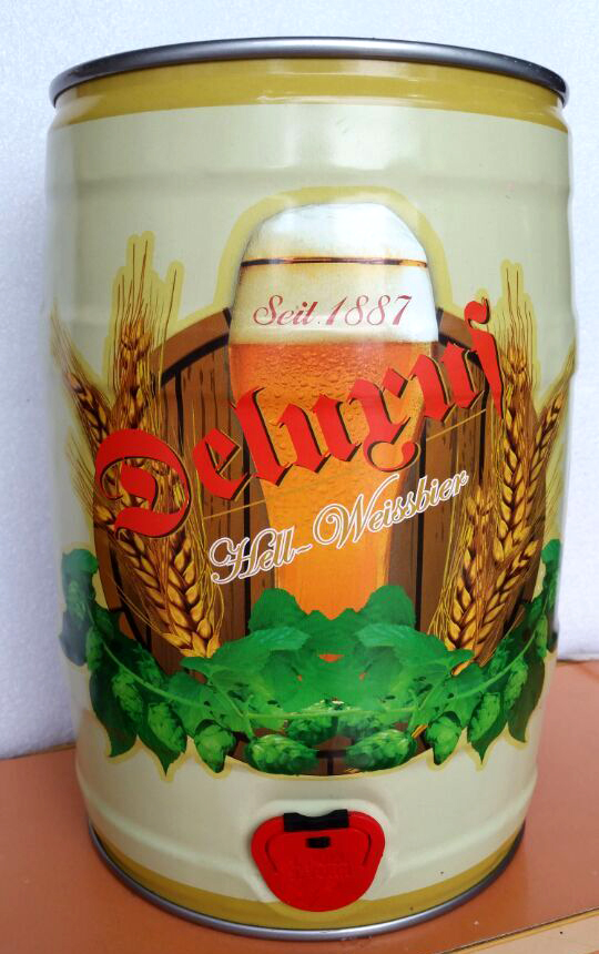 桶装德国小麦白啤酒