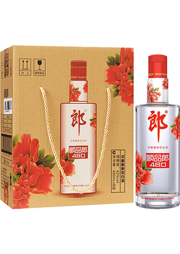郎酒 顺品480（红顺） 42度兼香型白酒 480m