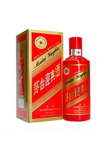 贵州茅台 迎宾酒（中国红）53度 500ml 酱香型白酒