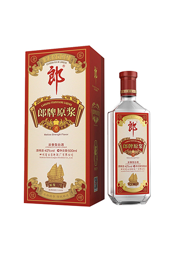 郎酒 郎牌原浆三号42度 500mL 浓香型白酒